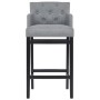 Kitchen stools 2 units light gray fabric by vidaXL, Kitchen stools - Ref: Foro24-244660, Price: 259,87 €, Discount: %