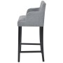 Kitchen stools 2 units light gray fabric by vidaXL, Kitchen stools - Ref: Foro24-244660, Price: 259,87 €, Discount: %