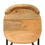 Küchenbarhocker 2 Einheiten aus massivem Mangoholz von vidaXL, Küchenhocker - Ref: Foro24-245265, Preis: 187,88 €, Rabatt: %