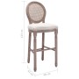 Kitchen stool 2 units white linen by vidaXL, Kitchen stools - Ref: Foro24-245352, Price: 303,99 €, Discount: %