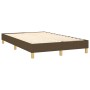 Cama box spring con colchón y LED tela marrón oscuro 120x200 cm de vidaXL, Camas y somieres - Ref: Foro24-3133624, Precio: 39...