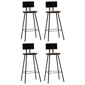 Kitchen stools 4 units solid recycled wood by vidaXL, Kitchen stools - Ref: Foro24-245391, Price: 231,88 €, Discount: %