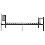 Black metal bed frame 90x200 cm by vidaXL, Beds and slatted bases - Ref: Foro24-284636, Price: 78,01 €, Discount: %