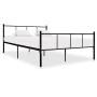 Black metal bed frame 160x200 cm by vidaXL, Beds and slatted bases - Ref: Foro24-284640, Price: 121,18 €, Discount: %