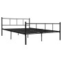 Black metal bed frame 160x200 cm by vidaXL, Beds and slatted bases - Ref: Foro24-284640, Price: 121,18 €, Discount: %