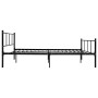 Black metal bed frame 160x200 cm by vidaXL, Beds and slatted bases - Ref: Foro24-284640, Price: 121,18 €, Discount: %