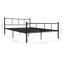 Estructura de cama de metal negro 160x200 cm de vidaXL, Camas y somieres - Ref: Foro24-284640, Precio: 121,18 €, Descuento: %