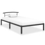 Black metal bed frame 90x200 cm by vidaXL, Beds and slatted bases - Ref: Foro24-284656, Price: 75,99 €, Discount: %