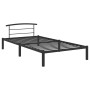 Estructura de cama de metal negro 90x200 cm de vidaXL, Camas y somieres - Ref: Foro24-284656, Precio: 74,34 €, Descuento: %