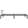 Black metal bed frame 90x200 cm by vidaXL, Beds and slatted bases - Ref: Foro24-284656, Price: 75,99 €, Discount: %