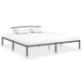 Estructura de cama de metal gris 180x200 cm de vidaXL, Camas y somieres - Ref: Foro24-284667, Precio: 95,57 €, Descuento: %