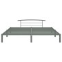 Estructura de cama de metal gris 180x200 cm de vidaXL, Camas y somieres - Ref: Foro24-284667, Precio: 95,57 €, Descuento: %