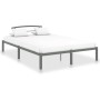 Gray metal bed frame 120x200 cm by vidaXL, Beds and slatted bases - Ref: Foro24-284664, Price: 71,14 €, Discount: %