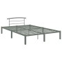 Estructura de cama de metal gris 120x200 cm de vidaXL, Camas y somieres - Ref: Foro24-284664, Precio: 71,14 €, Descuento: %