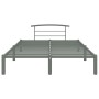 Estructura de cama de metal gris 120x200 cm de vidaXL, Camas y somieres - Ref: Foro24-284664, Precio: 71,14 €, Descuento: %