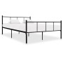 Black metal bed frame 120x200 cm by vidaXL, Beds and slatted bases - Ref: Foro24-284638, Price: 87,20 €, Discount: %