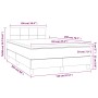 Boxspringbett mit Matratze und dunkelgrauem LED-Stoff 120x200 cm von vidaXL, Betten und Lattenroste - Ref: Foro24-3133142, Pr...