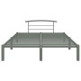 Gray metal bed frame 160x200 cm by vidaXL, Beds and slatted bases - Ref: Foro24-284666, Price: 99,99 €, Discount: %