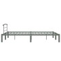 Gray metal bed frame 160x200 cm by vidaXL, Beds and slatted bases - Ref: Foro24-284666, Price: 99,99 €, Discount: %