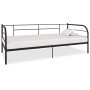 Schwarzer Metallbettrahmen 90x200 cm von vidaXL, Betten und Lattenroste - Ref: Foro24-284673, Preis: 109,76 €, Rabatt: %