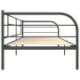 Estructura de cama de metal gris 90x200 cm de vidaXL, Camas y somieres - Ref: Foro24-284674, Precio: 95,92 €, Descuento: %