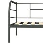 Estructura de cama de metal gris 90x200 cm de vidaXL, Camas y somieres - Ref: Foro24-284674, Precio: 95,92 €, Descuento: %