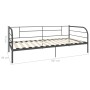 Estructura de cama de metal gris 90x200 cm de vidaXL, Camas y somieres - Ref: Foro24-284674, Precio: 95,92 €, Descuento: %