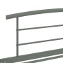 Estructura de cama de metal gris 100x200 cm de vidaXL, Camas y somieres - Ref: Foro24-284663, Precio: 98,99 €, Descuento: %