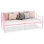 Estructura de cama de metal rosa 90x200 cm de vidaXL, Camas y somieres - Ref: Foro24-284671, Precio: 102,09 €, Descuento: %