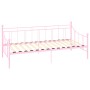 Pink metal bed frame 90x200 cm by vidaXL, Beds and slatted bases - Ref: Foro24-284671, Price: 103,53 €, Discount: %