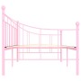 Pink metal bed frame 90x200 cm by vidaXL, Beds and slatted bases - Ref: Foro24-284671, Price: 103,53 €, Discount: %