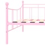 Pink metal bed frame 90x200 cm by vidaXL, Beds and slatted bases - Ref: Foro24-284671, Price: 103,53 €, Discount: %