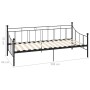 Schwarzer Metallbettrahmen 90x200 cm von vidaXL, Betten und Lattenroste - Ref: Foro24-284669, Preis: 133,97 €, Rabatt: %