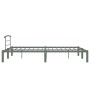 Gray metal bed frame 140x200 cm by vidaXL, Beds and slatted bases - Ref: Foro24-284665, Price: 94,48 €, Discount: %