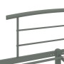 Gray metal bed frame 140x200 cm by vidaXL, Beds and slatted bases - Ref: Foro24-284665, Price: 94,48 €, Discount: %