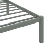 Gray metal bed frame 140x200 cm by vidaXL, Beds and slatted bases - Ref: Foro24-284665, Price: 94,48 €, Discount: %