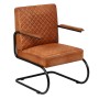 Sillón de cuero auténtico marrón claro de vidaXL, Sillones - Ref: Foro24-245179, Precio: 223,99 €, Descuento: %