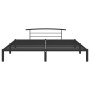 Estructura de cama de metal negro 200x200 cm de vidaXL, Camas y somieres - Ref: Foro24-284705, Precio: 84,17 €, Descuento: %