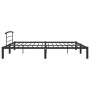 Estructura de cama de metal negro 200x200 cm de vidaXL, Camas y somieres - Ref: Foro24-284705, Precio: 84,17 €, Descuento: %