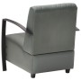 Sillón de cuero auténtico gris de vidaXL, Sillones - Ref: Foro24-246388, Precio: 264,24 €, Descuento: %