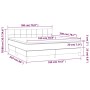 Boxspringbett mit Matratze und dunkelgrauem LED-Stoff 180x200 cm von vidaXL, Betten und Lattenroste - Ref: Foro24-3133734, Pr...