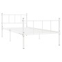 Bettgestell aus weißem Metall, 90 x 200 cm von vidaXL, Betten und Lattenroste - Ref: Foro24-284629, Preis: 82,04 €, Rabatt: %