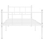 Bettgestell aus weißem Metall, 90 x 200 cm von vidaXL, Betten und Lattenroste - Ref: Foro24-284629, Preis: 82,04 €, Rabatt: %