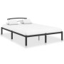 Black metal bed frame 160x200 cm by vidaXL, Beds and slatted bases - Ref: Foro24-284660, Price: 99,84 €, Discount: %