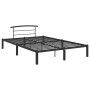 Black metal bed frame 160x200 cm by vidaXL, Beds and slatted bases - Ref: Foro24-284660, Price: 99,99 €, Discount: %