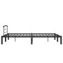 Black metal bed frame 160x200 cm by vidaXL, Beds and slatted bases - Ref: Foro24-284660, Price: 99,99 €, Discount: %