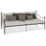 Gray metal bed frame 90x200 cm by vidaXL, Beds and slatted bases - Ref: Foro24-284670, Price: 108,82 €, Discount: %