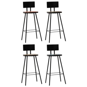 Kitchen stools 4 units solid recycled wood by vidaXL, Kitchen stools - Ref: Foro24-245393, Price: 246,68 €, Discount: %