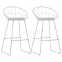 Kitchen bar stools 2 units white synthetic leather by vidaXL, Kitchen stools - Ref: Foro24-247277, Price: 166,74 €, Discount: %