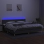 Boxspringbett mit Matratze und dunkelgrauem LED-Stoff 200x200 cm von vidaXL, Betten und Lattenroste - Ref: Foro24-3133662, Pr...